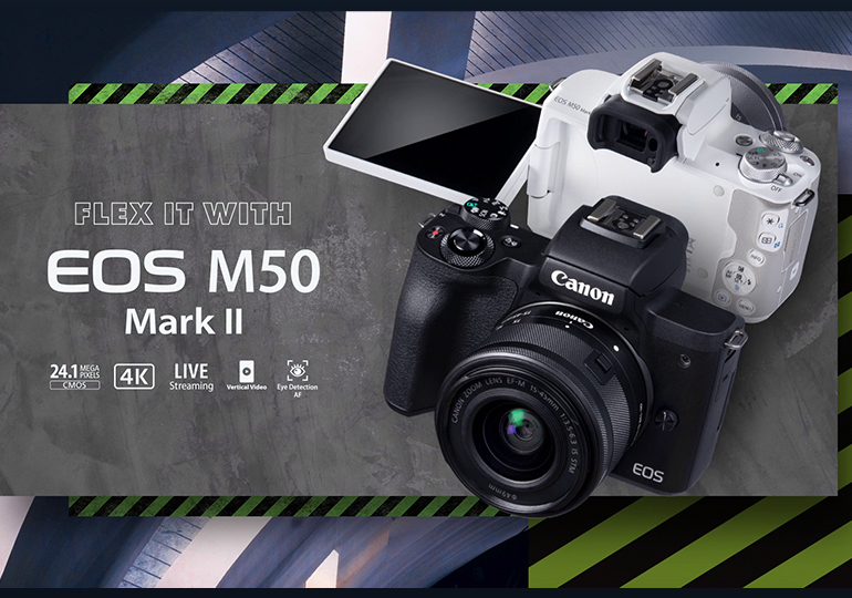 Canon EOS M50 Mark II กล้องถ่ายภาพสำหรับสาย Content